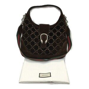 GUCCI Dionysus Hobo Shoulder Bag Brown